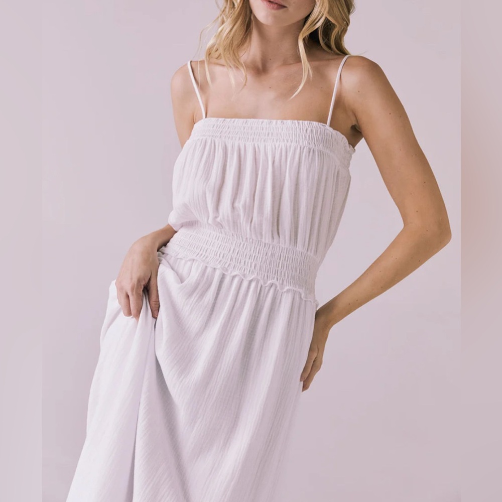 Chaser Getaway White Maxi Dress Size Small